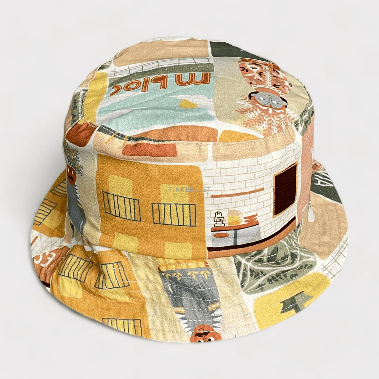 Cotton Ink Multicolour Printed Bucket Hats