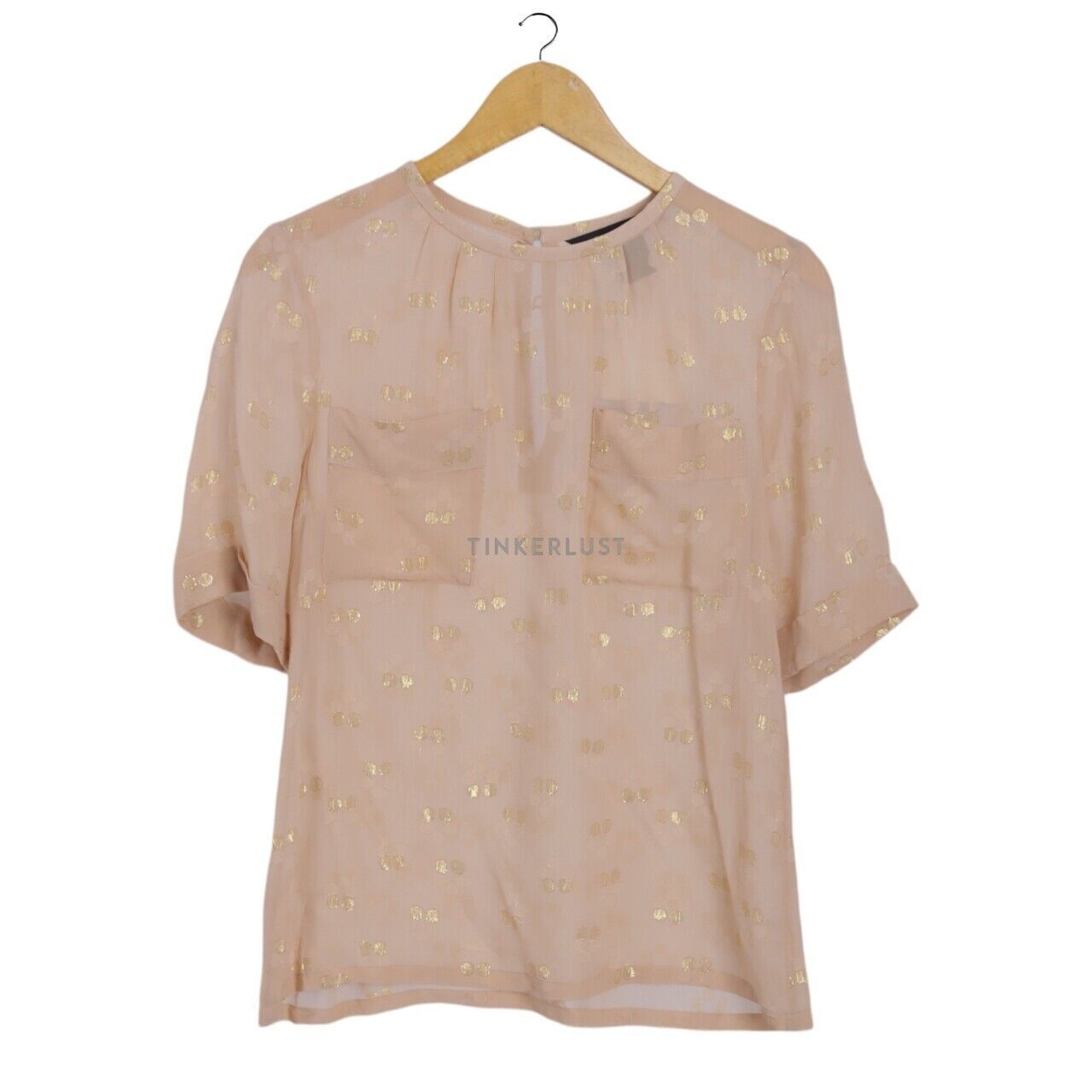 Marc by Marc Jacobs Nude Sheer Blouse