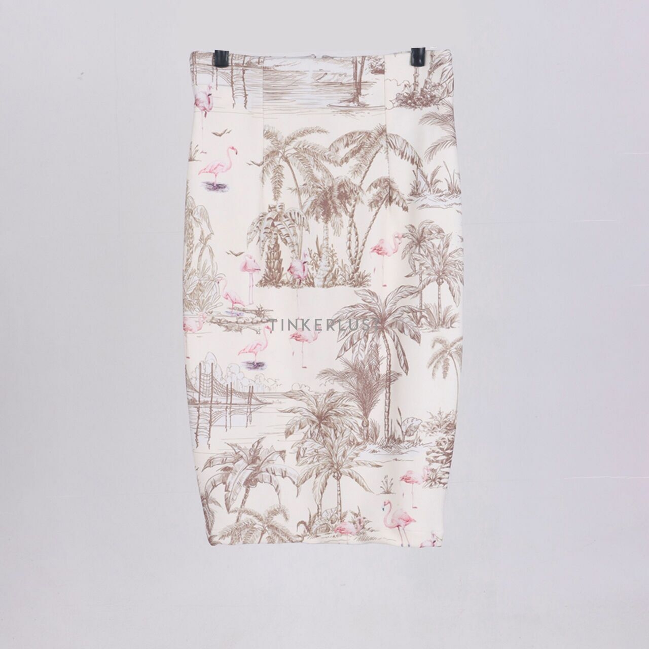 Vone Multicolour Printed Midi Skirt