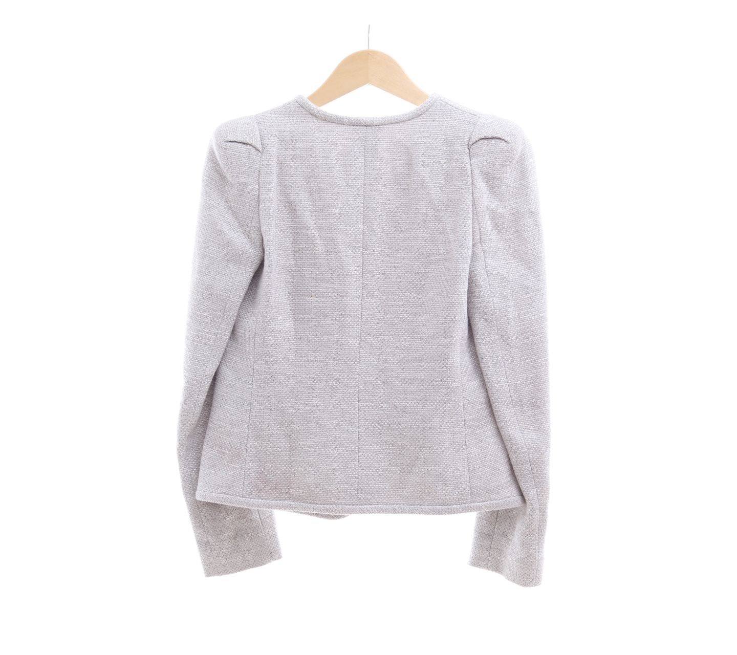 Armani Collezioni Grey Tweed Outerwear