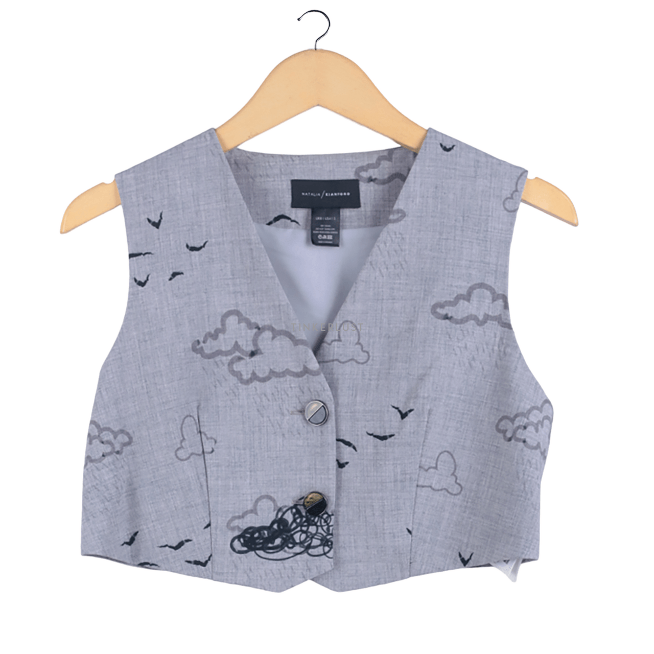 Natalia/Kiantoro Grey Pattern Vest