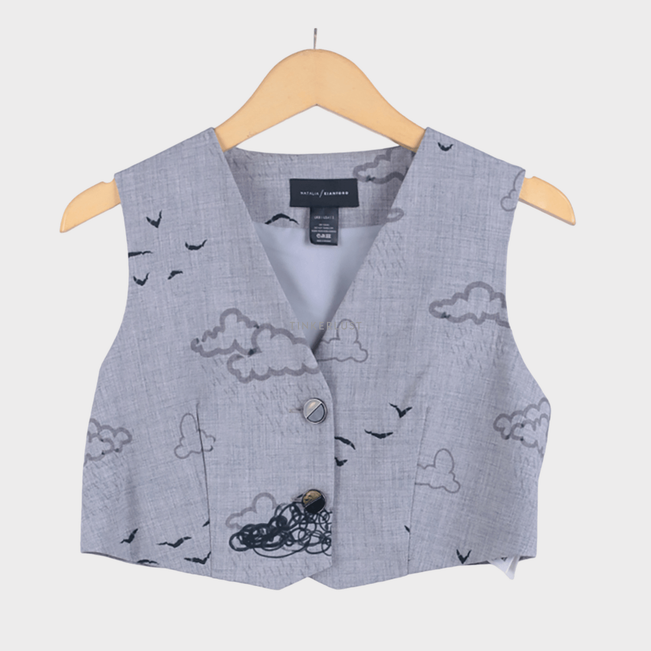 Natalia/Kiantoro Grey Pattern Vest