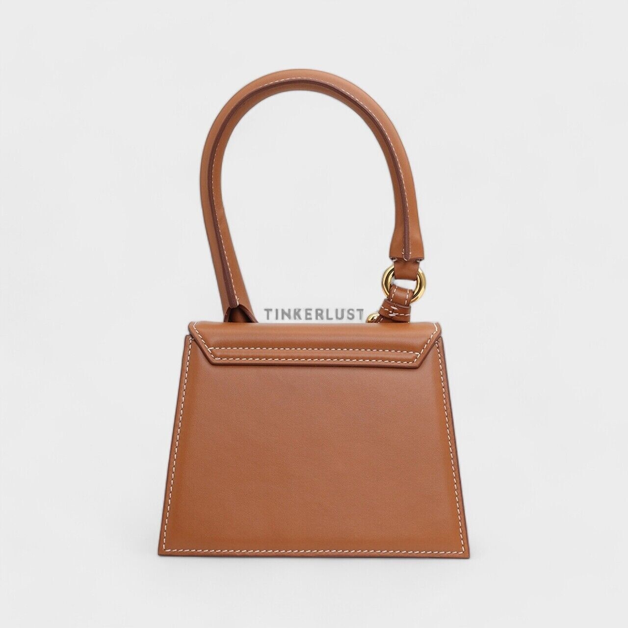 Jacquemus LE Chiquito Moyen Boucle Handbag in Light Brown Satchel Bag