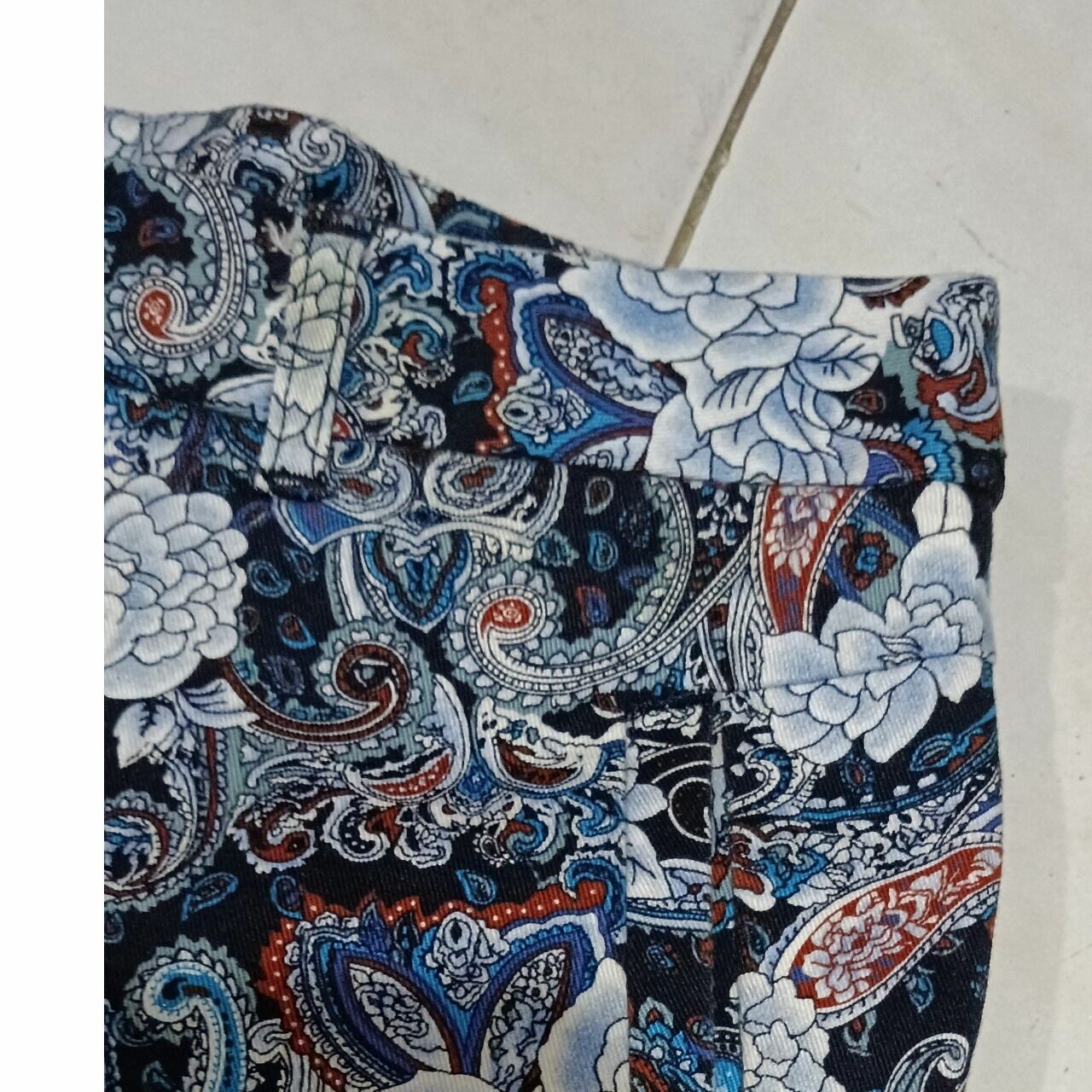 Minimal Blue Floral Jumpsuit & Two Piece