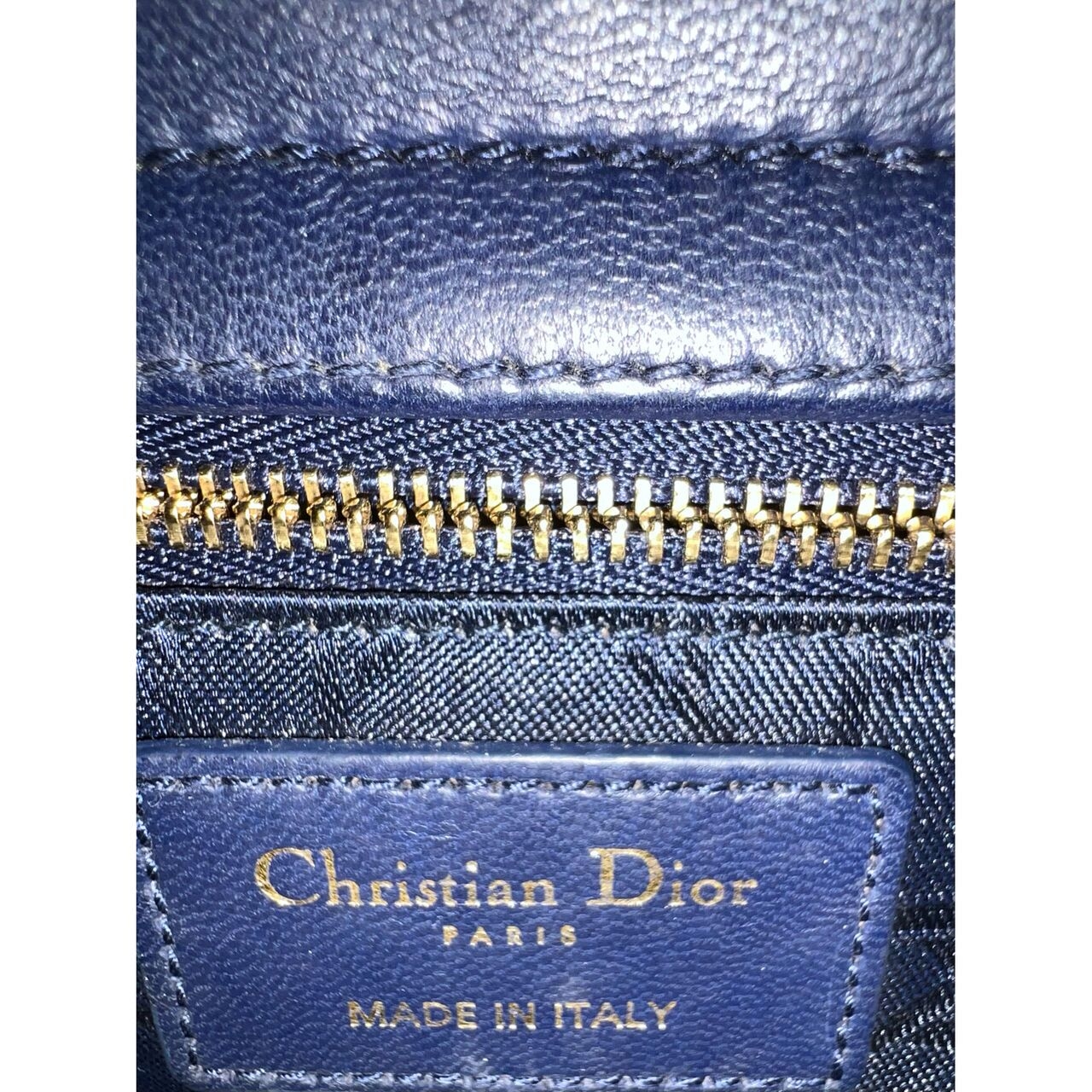 Christian Dior Lady Dior Small Blue Ghw 2018