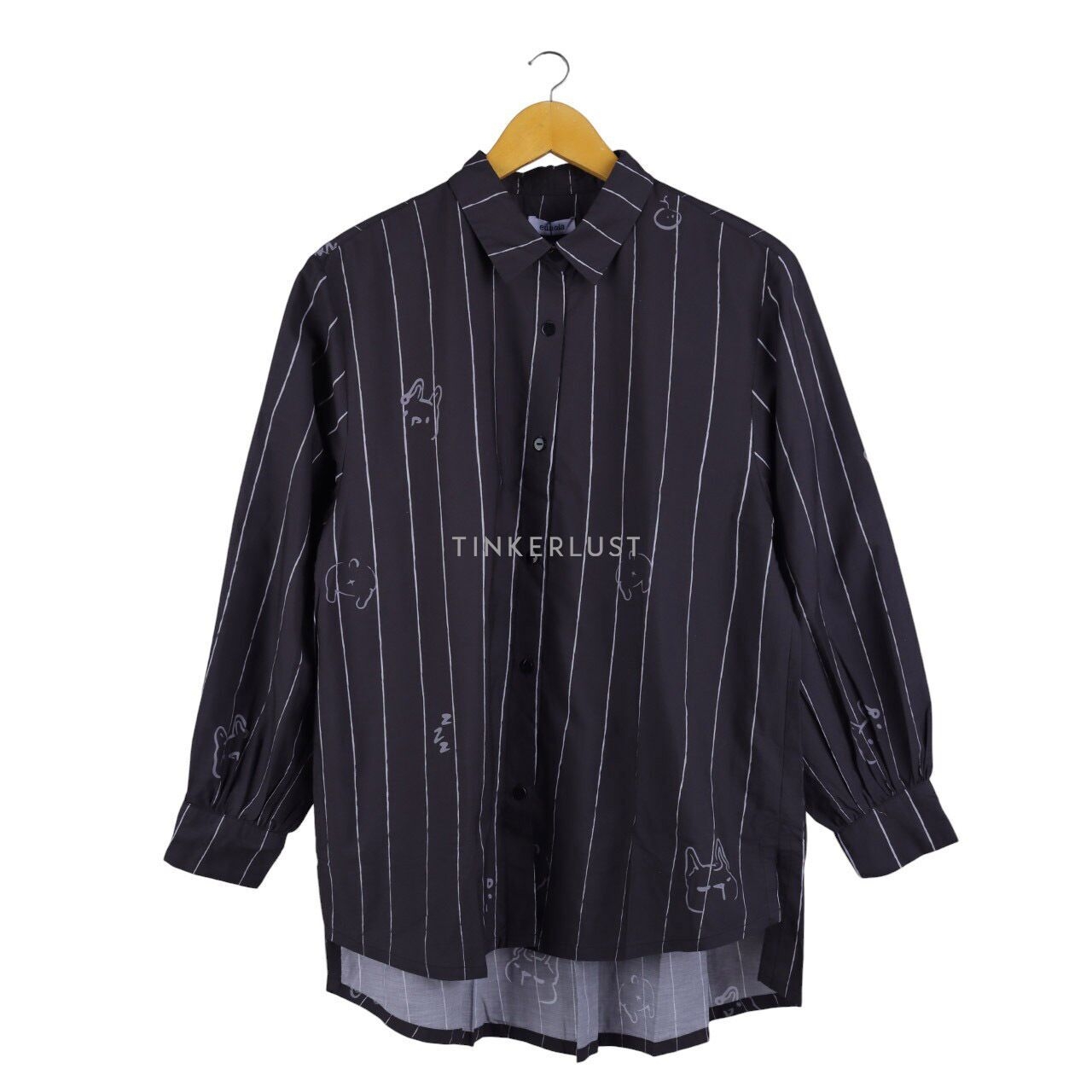 Eunoia Dark Grey Stripes Shirt