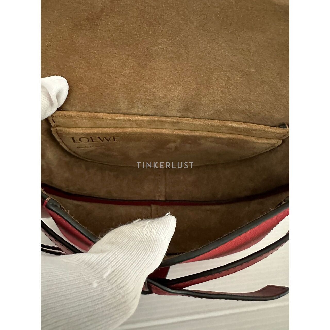 Loewe Mini Gate Red Grained Leather 2018 Sling Bag