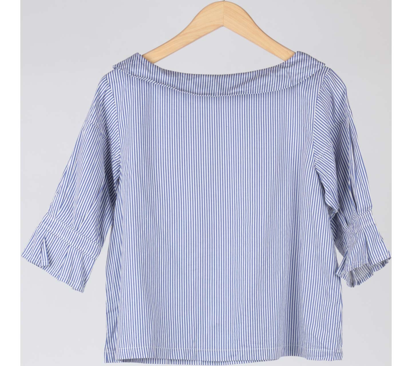 Eloise Blue And White Striped Blouse