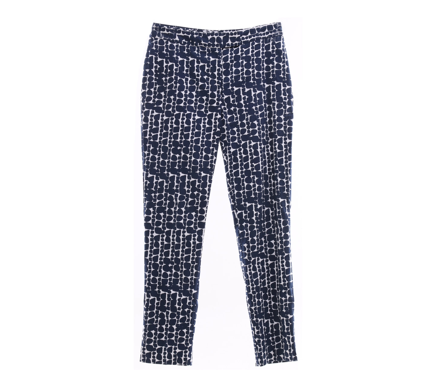 Principles By Ben De Lisi Navy & White Patterned Trousers
