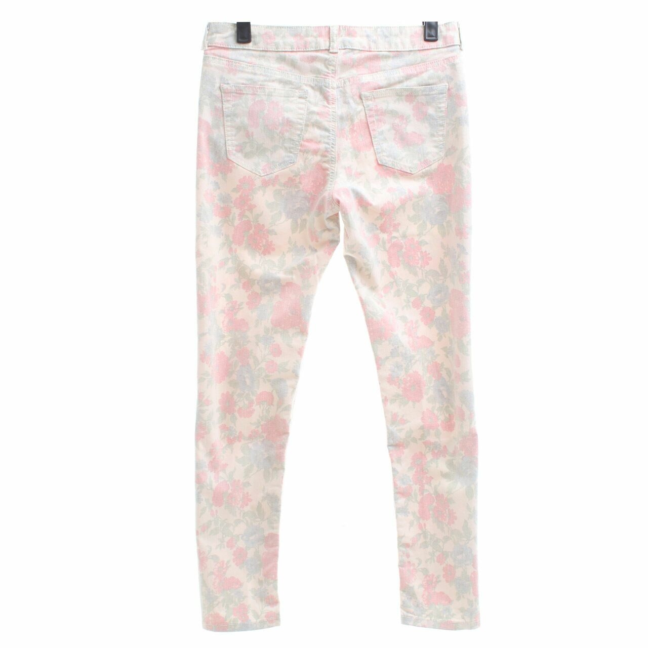 United Colors Of Benetton Cream Floral Skinny Long Pants