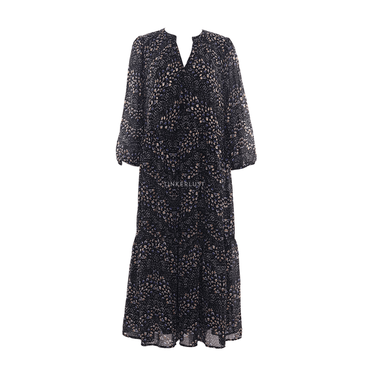 Vero Moda Black Pattern Midi Dress