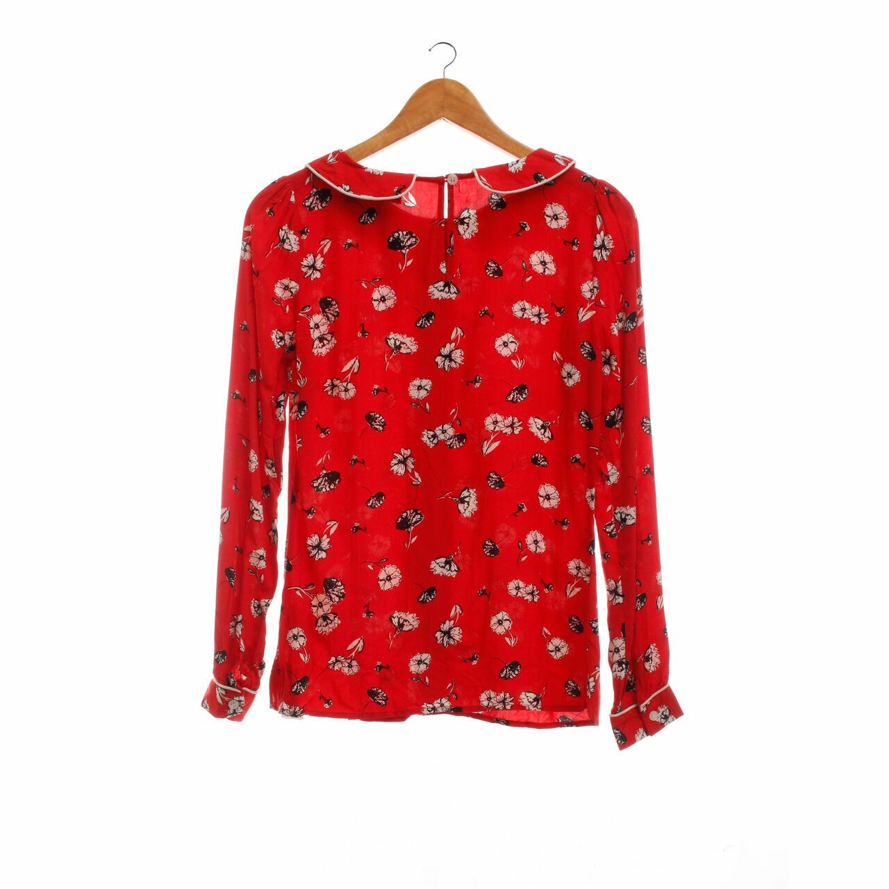 Dotti Red Floral Blouse