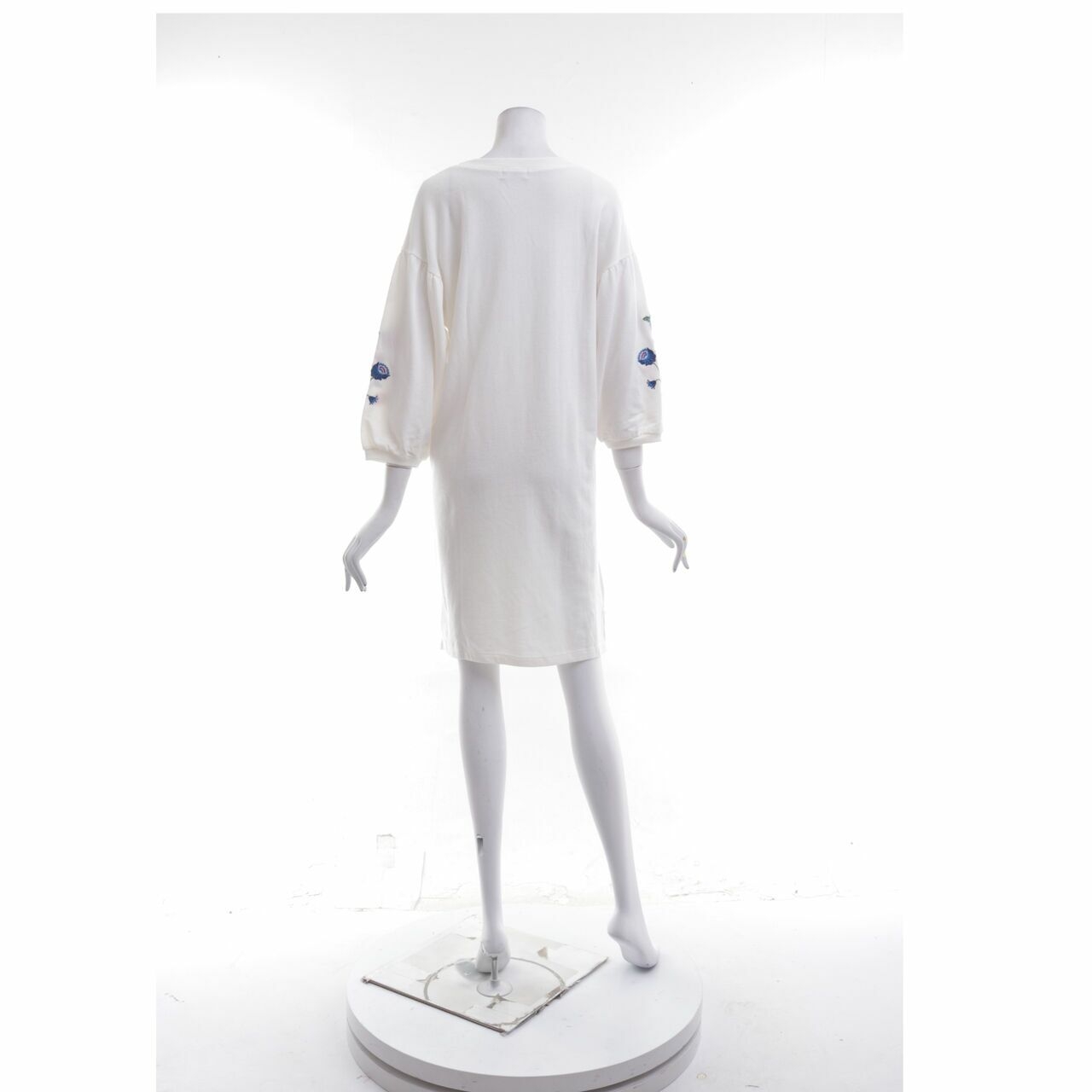Dotti White Embroidered Tunic Blouse