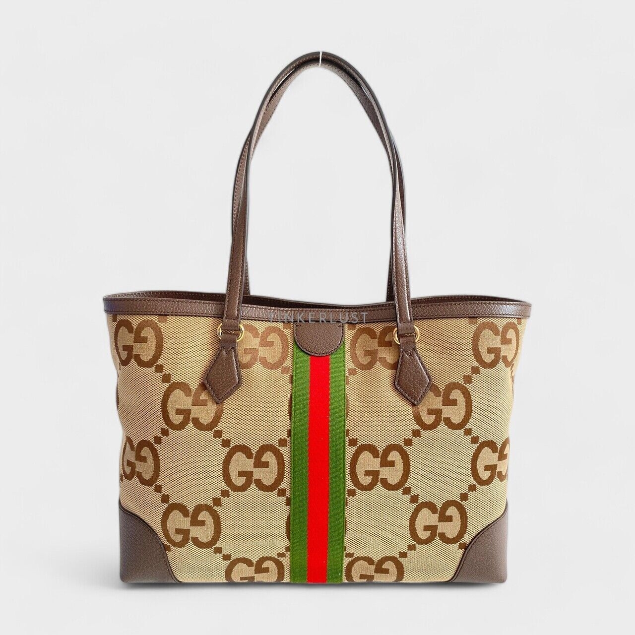 Gucci Ophidia Jumbo GG Monogram Canvas Tote Bag