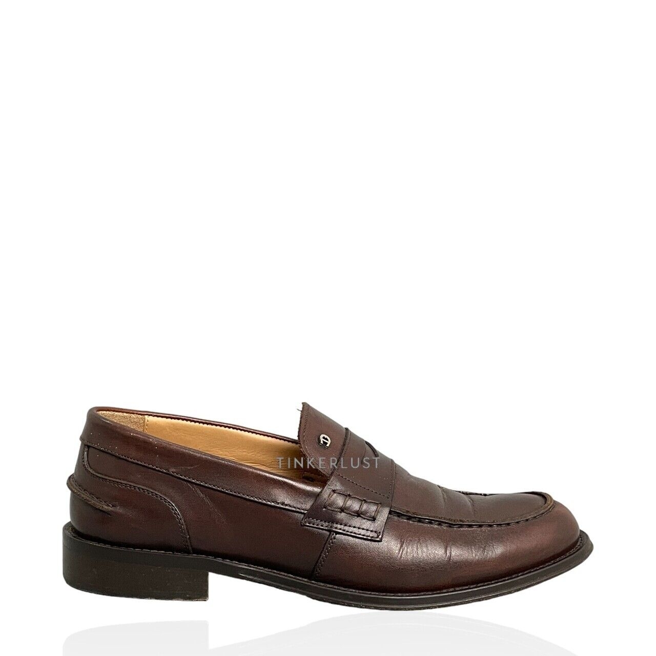 Aigner Bob Brown Leather Loafers