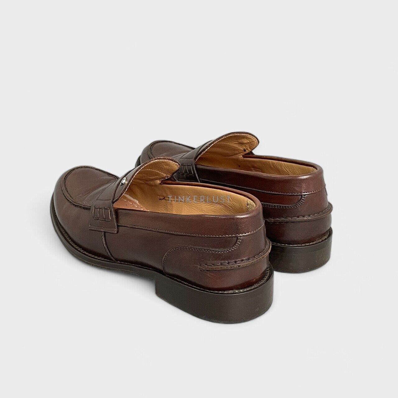 Aigner Bob Brown Leather Loafers