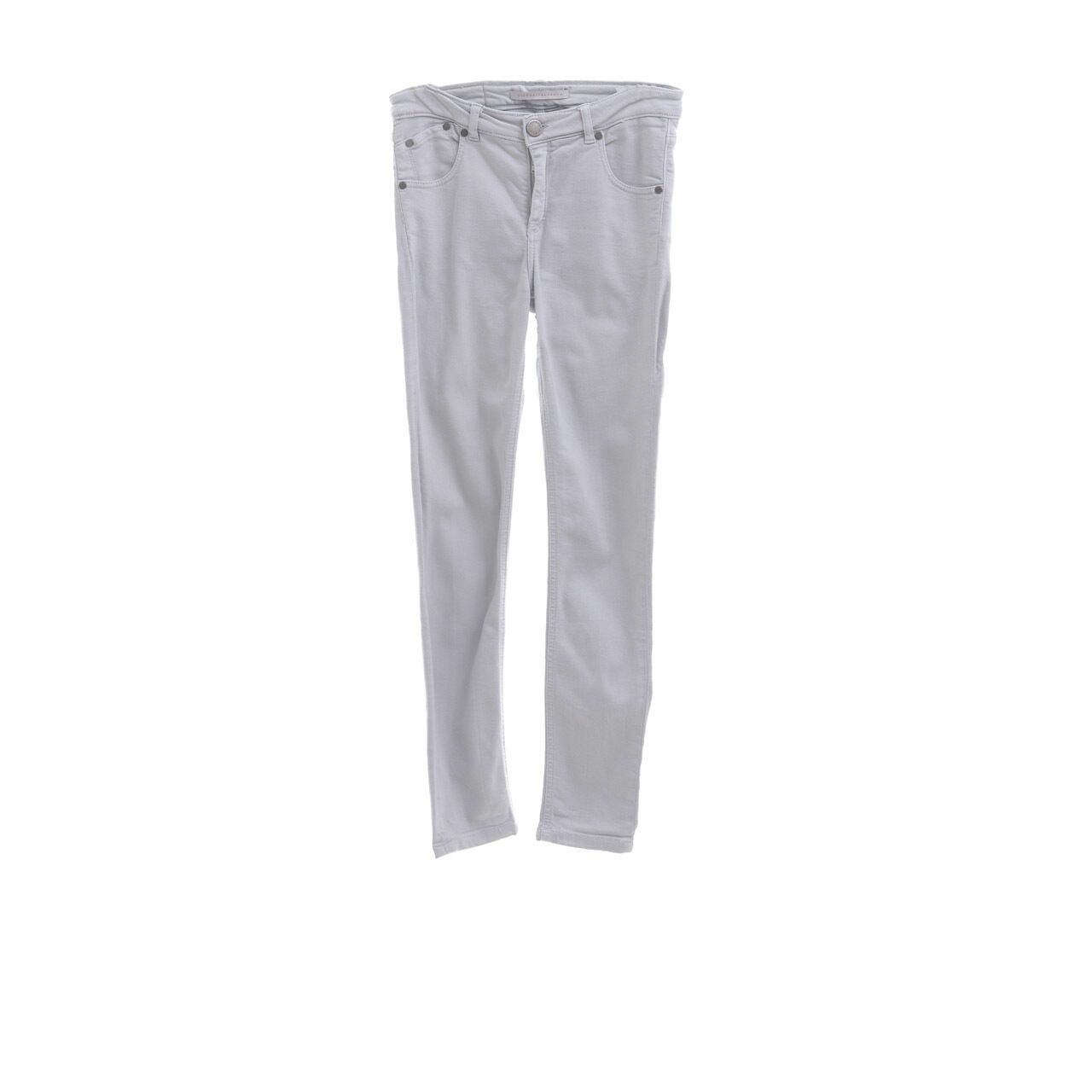 Victoria Beckham Light Grey Long Pants