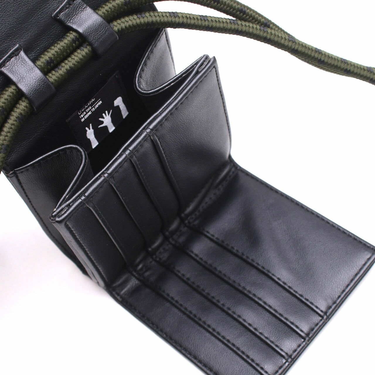 scipaprock Black Wallet With Long Strap
