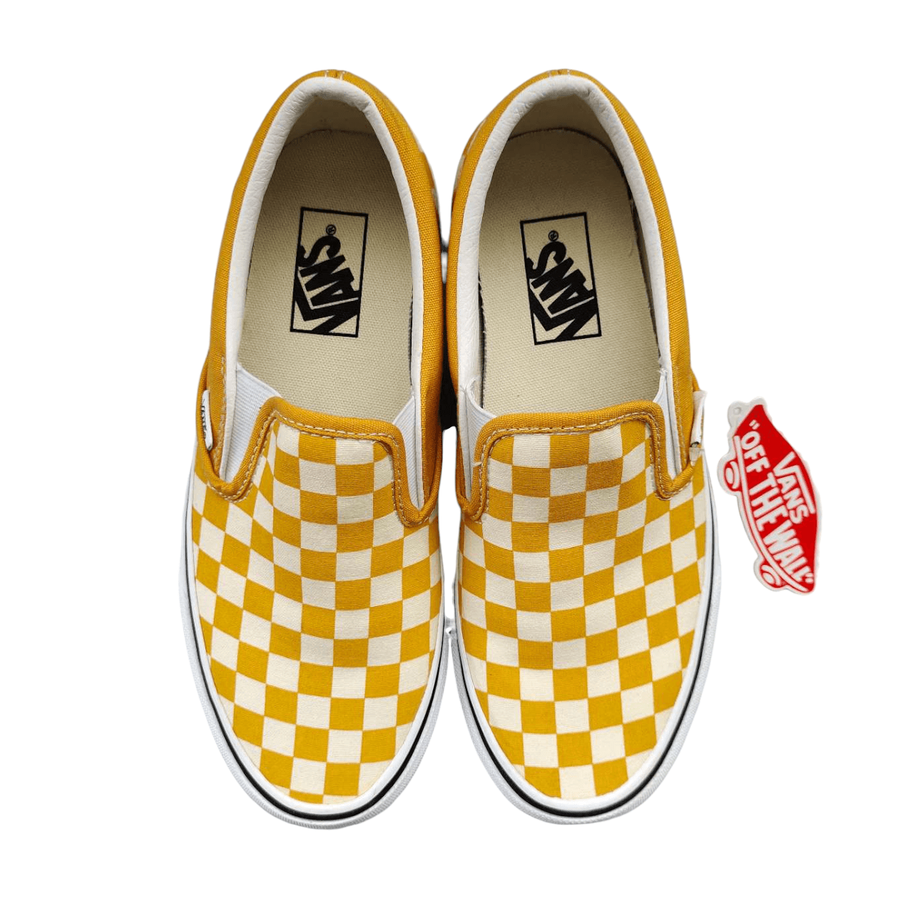 Vans Checkerboard Slip On Golden Yellow