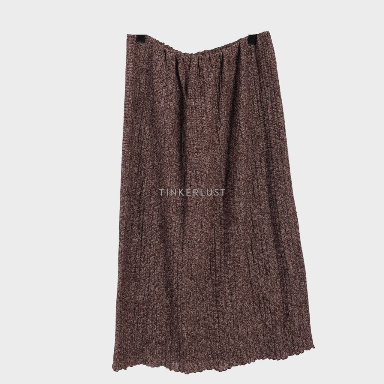 Zara Brown Knit Midi Skirt
