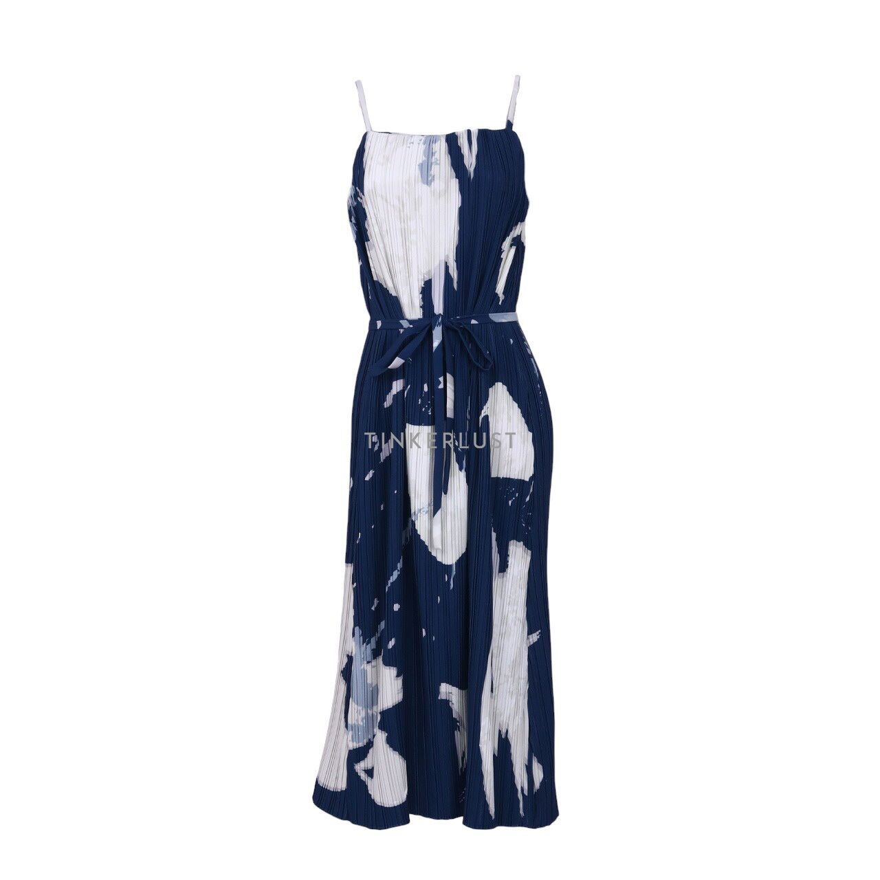 Posh The Label Blue & White Midi Dress