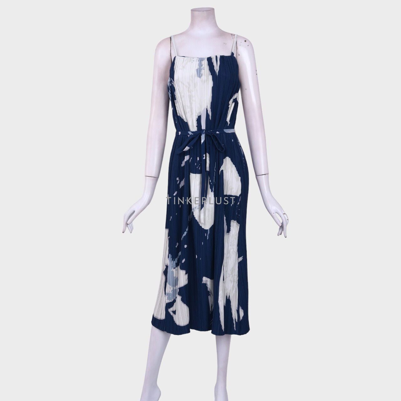 Posh The Label Blue & White Midi Dress