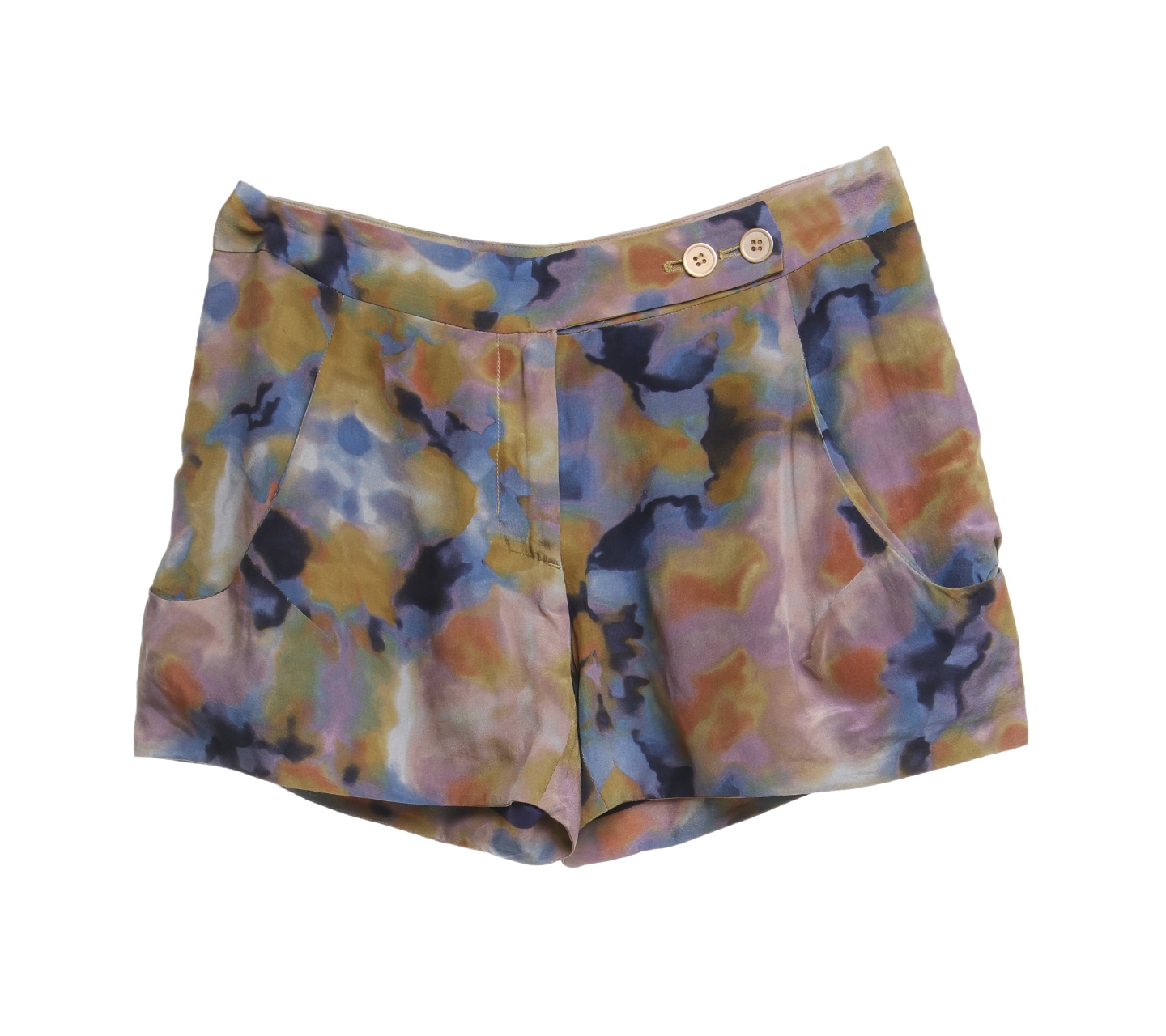 Rachel Roy Multi Color Abstract Hot Pants