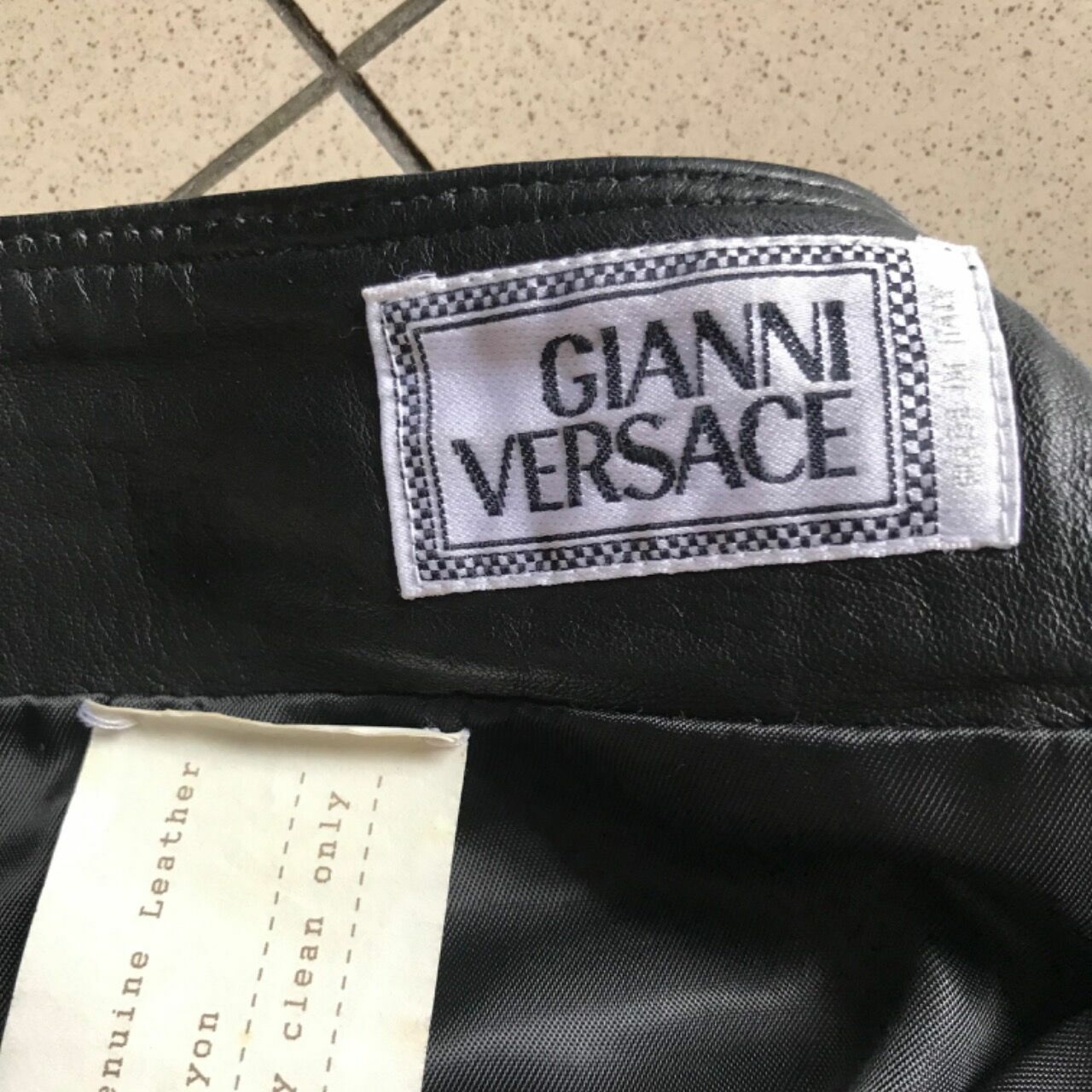 Versace Black Rok Mini Leather