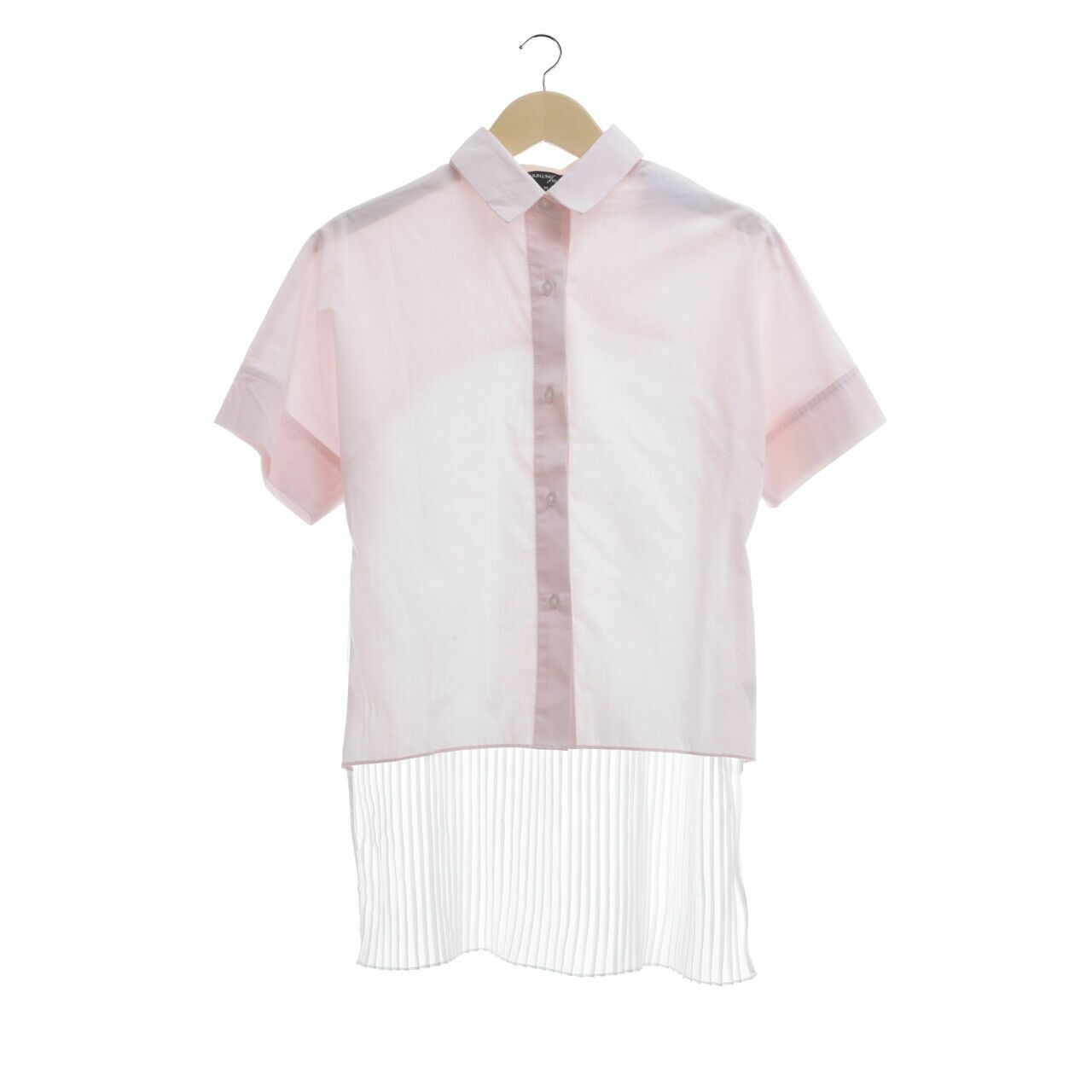 Hunting Fields Pink & White Hi-Lo Shirt