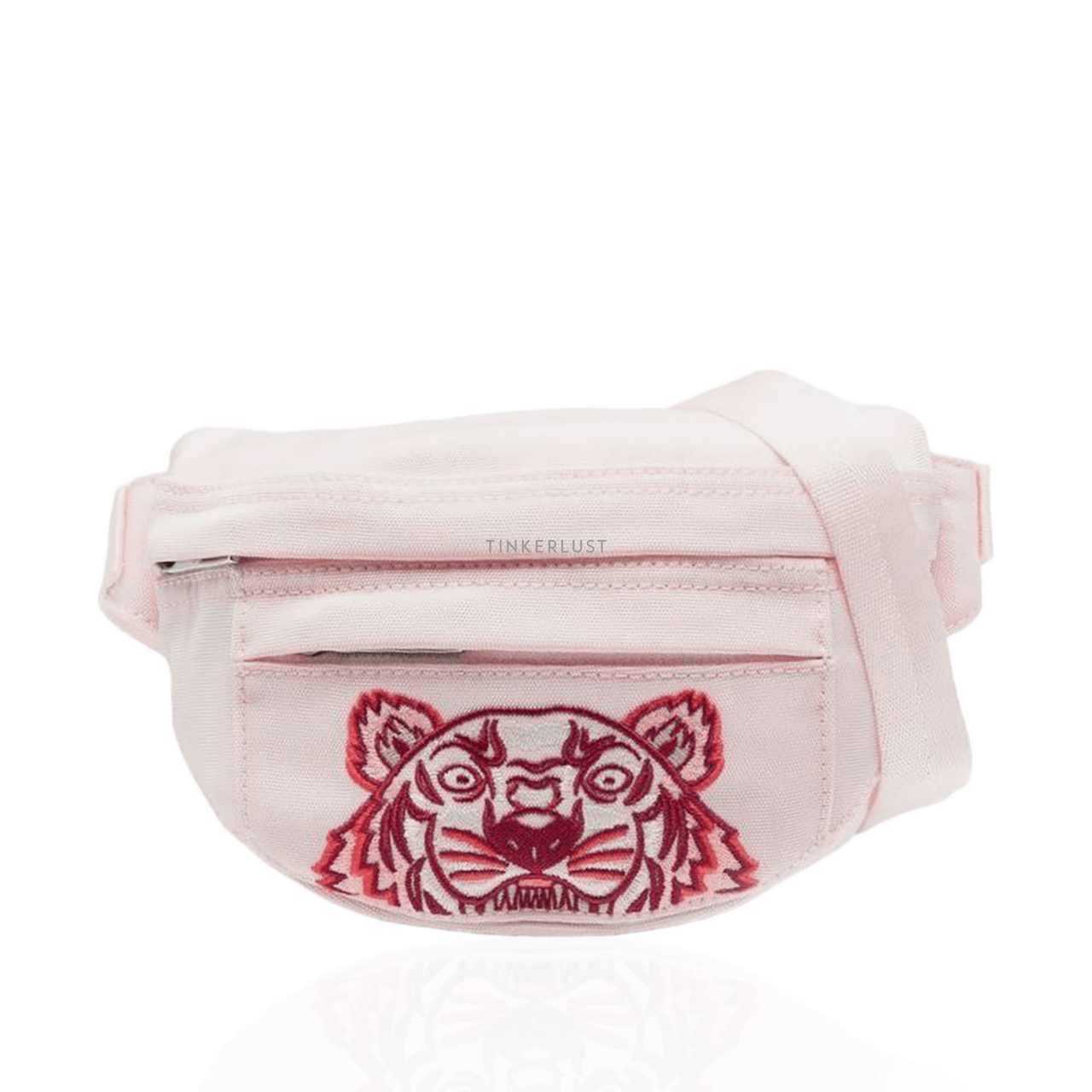 Kenzo Mini Tiger Bumbag Belt Bag Faded Pink & Red Sling Bag