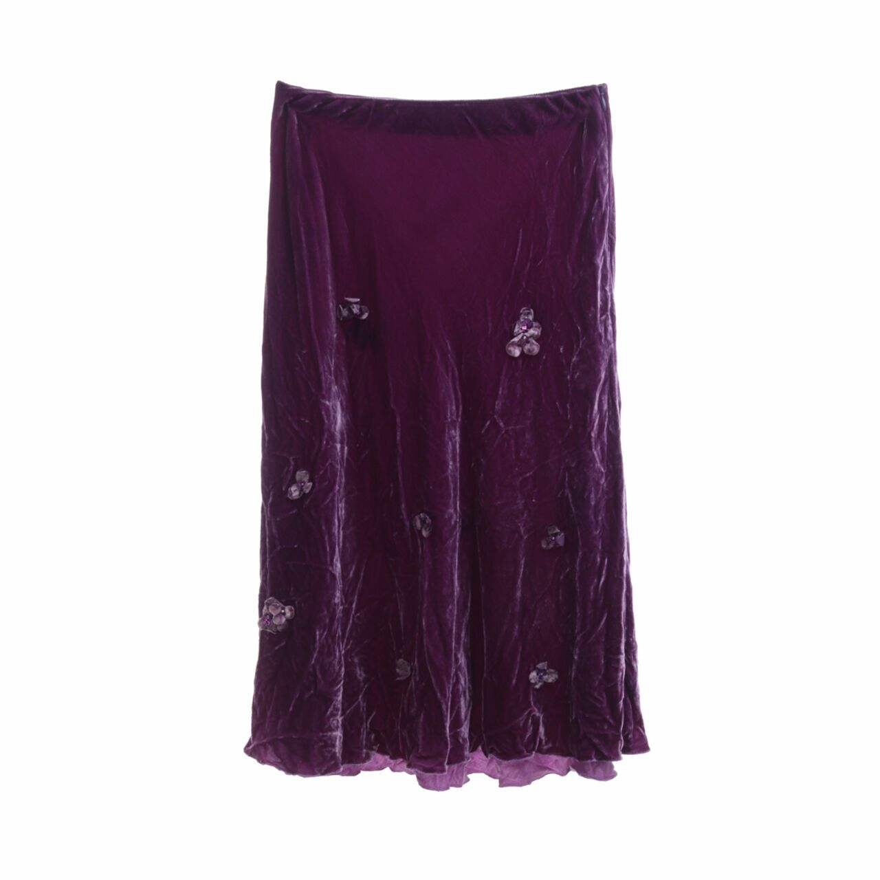 Biyan Purple Midi Skirt