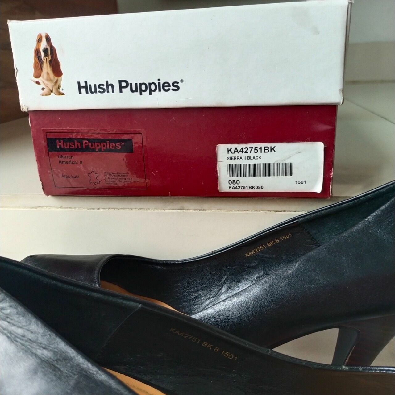 Hush Puppies Black Heels
