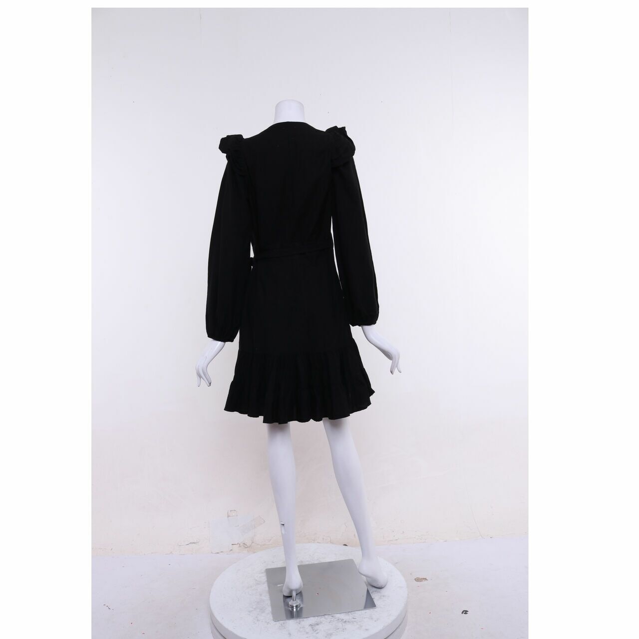 SEED Black Wrap Mini Dress