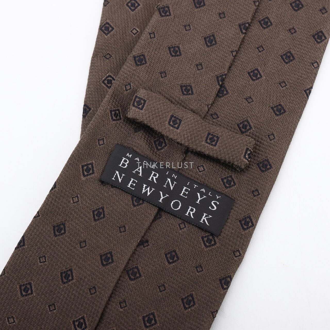 Barneys New York Brown Patterned Tie