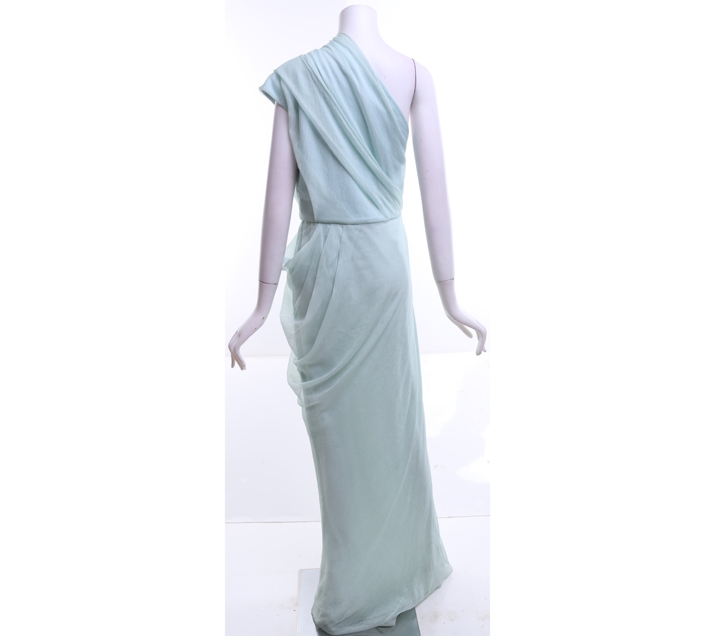 Camilla and Marc Mint One Shoulder Long Dress