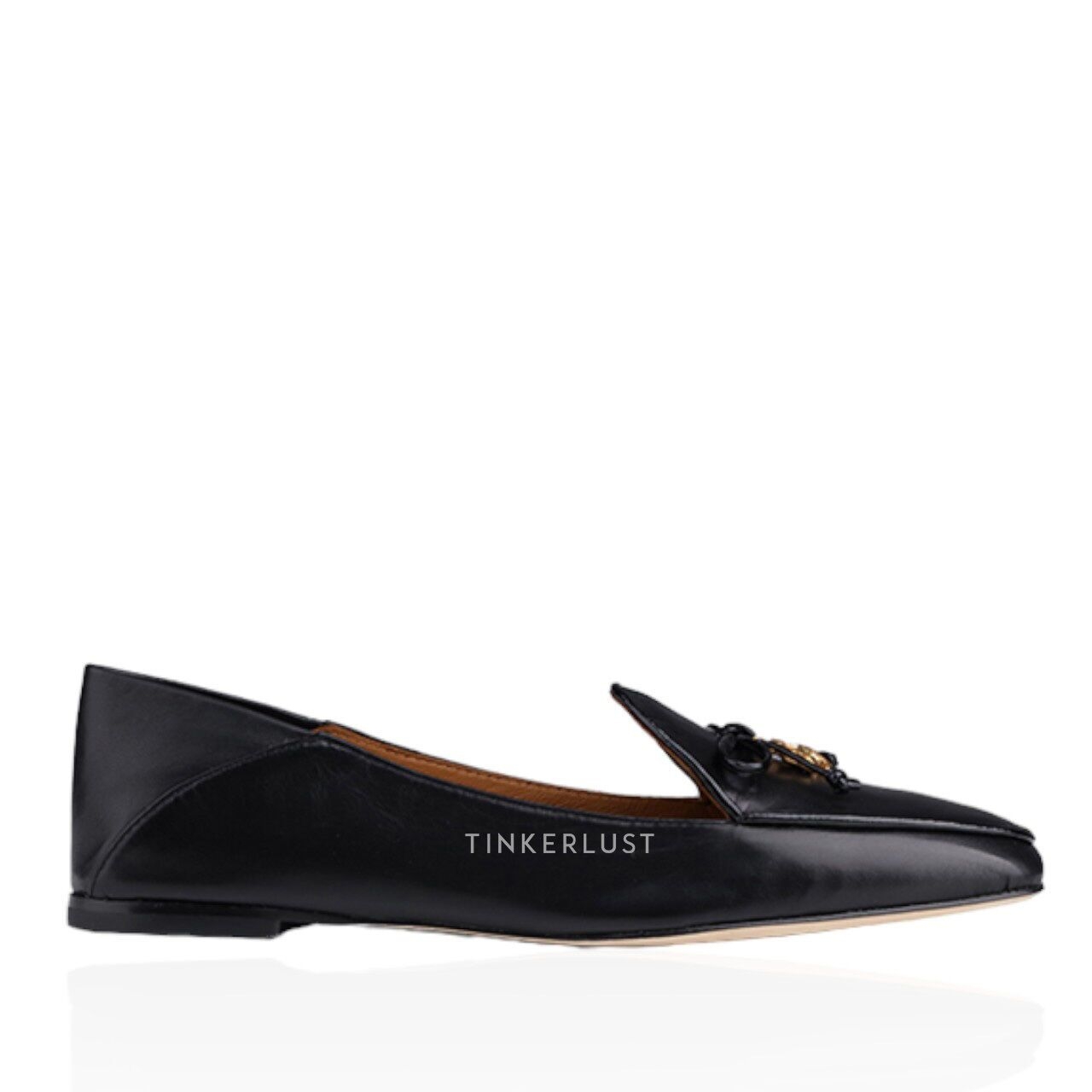 Tory Burch Charm Loafers in Perfect Black Calf Flats