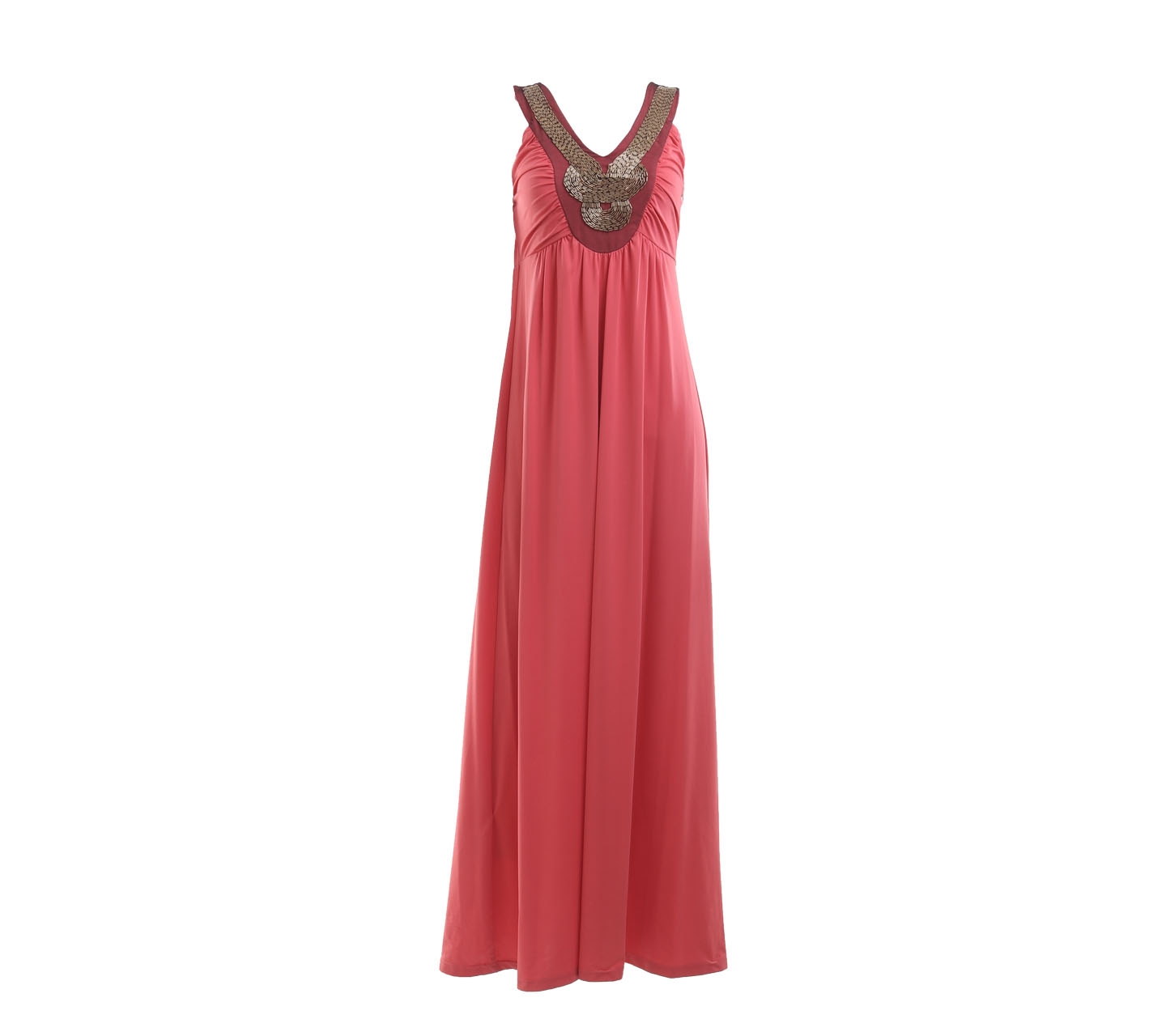 N.Y.L.A Pink Coral Sequins Long Dress