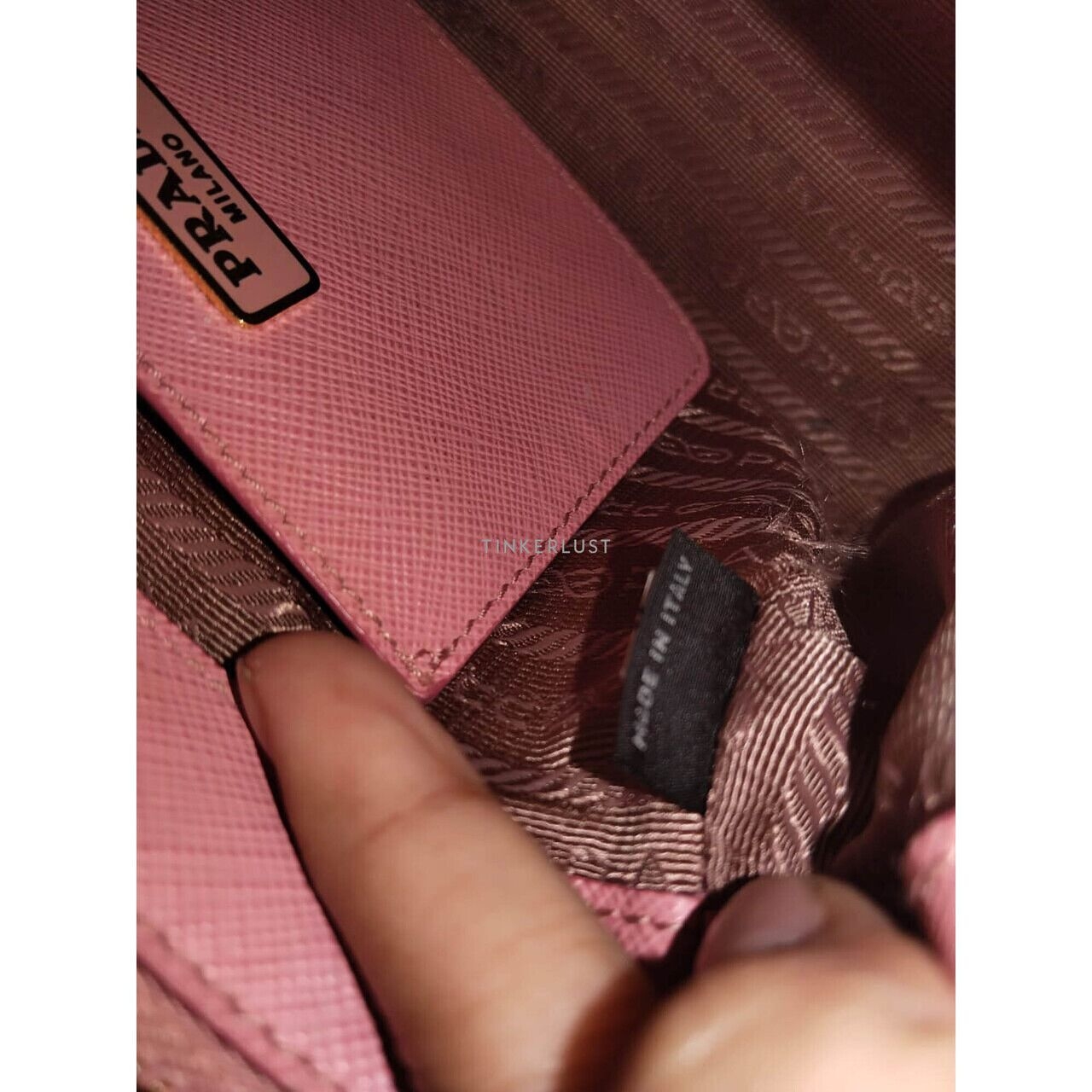 Prada BN2842 Mini Pink Saffiano Lux 2015 Satchel