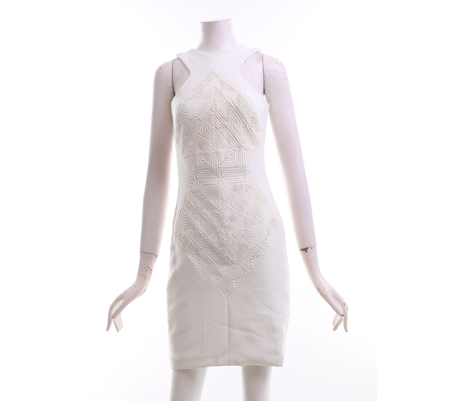 Aqua White Mini Dress