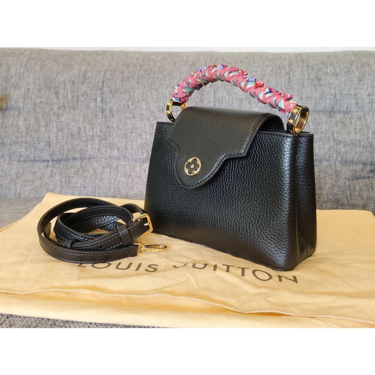 Louis Vuitton Mini Capucines with Twilly Handbag