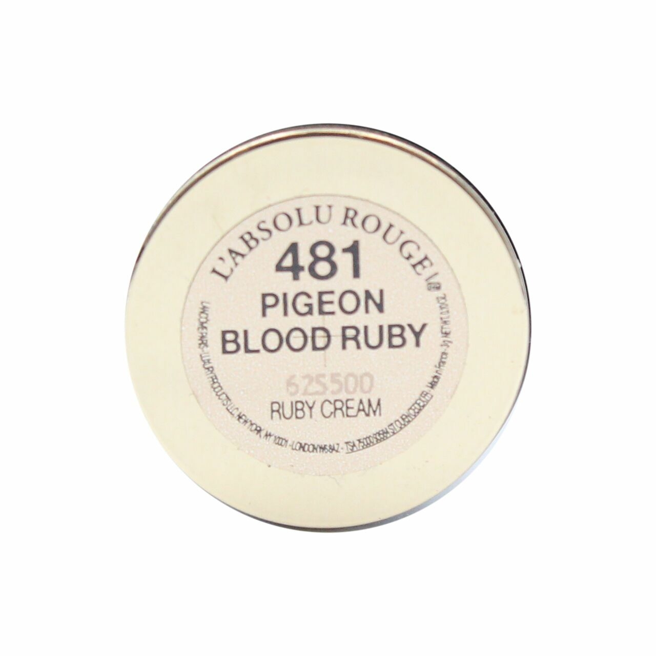 Lancome L'absolu Rouge Ruby Cream Shade 481 Pigeon Blood Ruby
