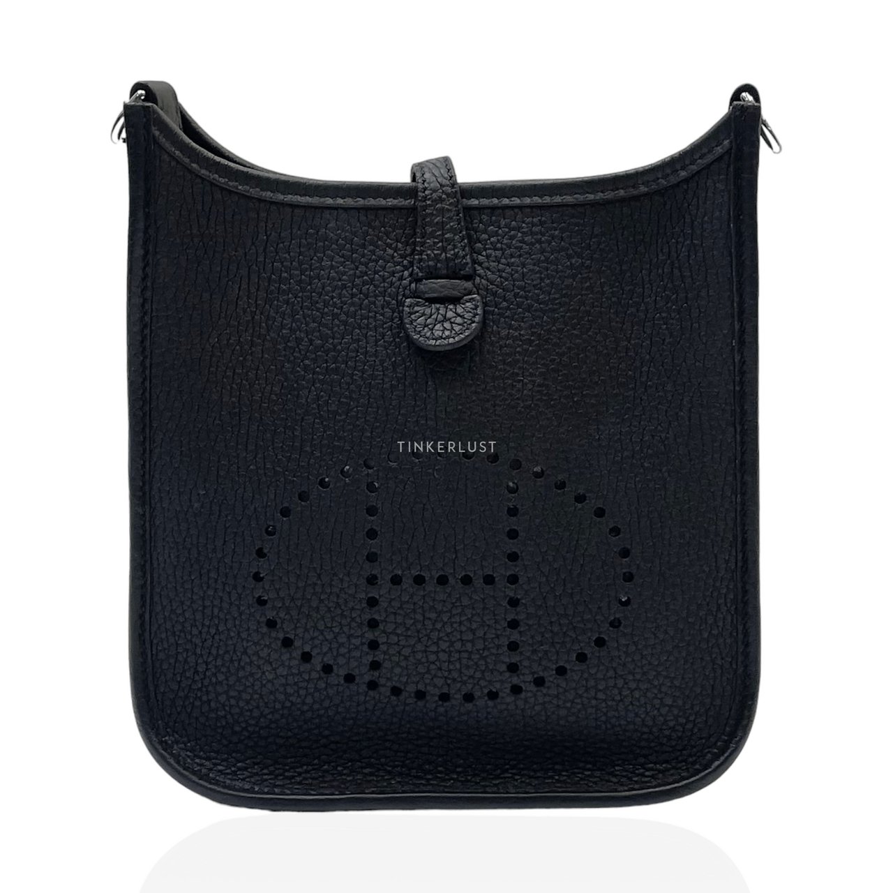 Hermes Mini Evelyne Black PHW #Z 2021 Sling Bag
