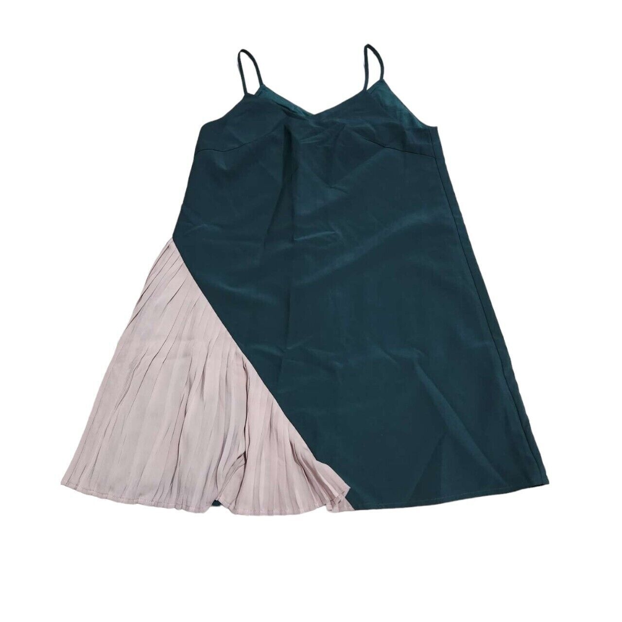 Love, Bonito Emerald & Light Beige Mini Dress