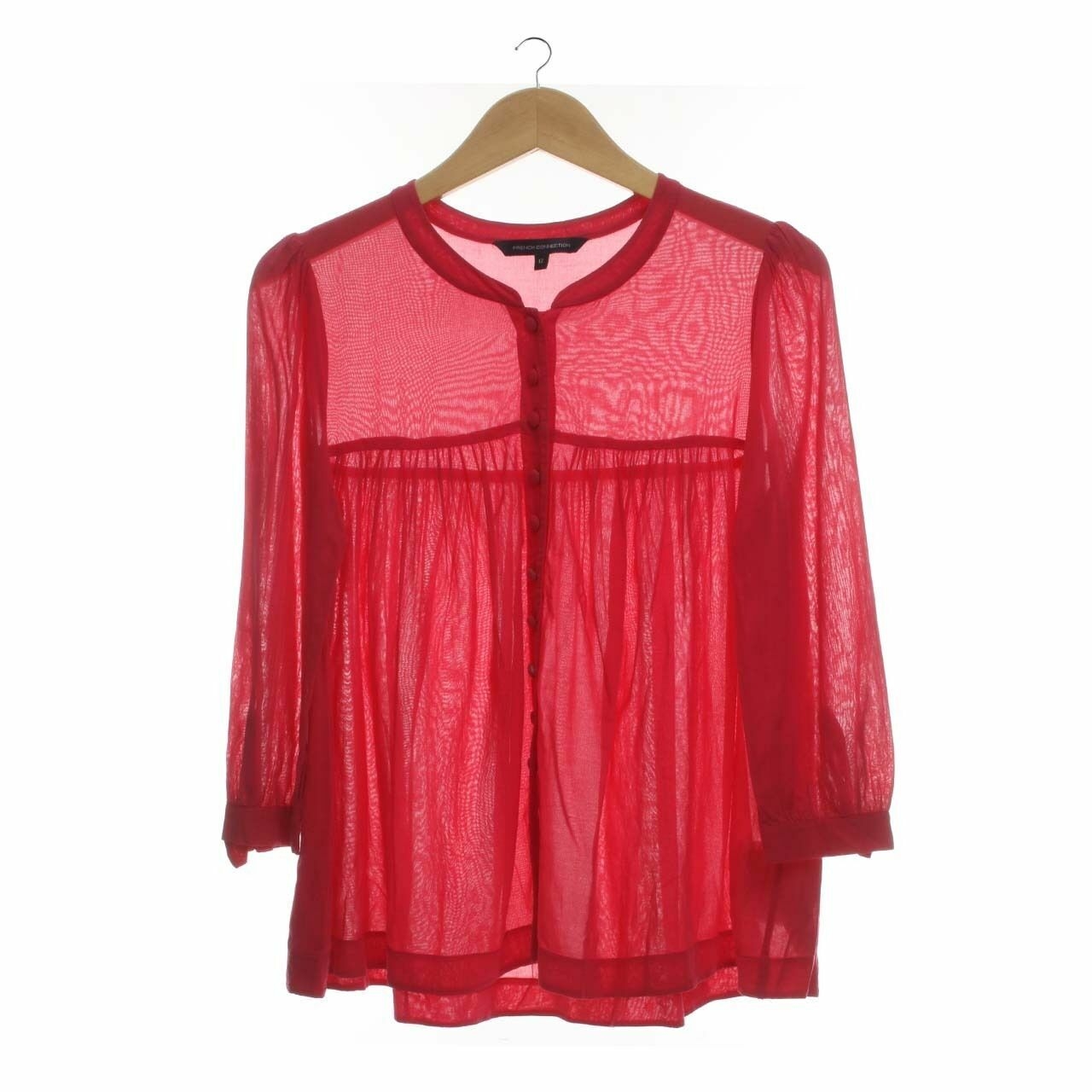 French Connection Dark Pink Blouse