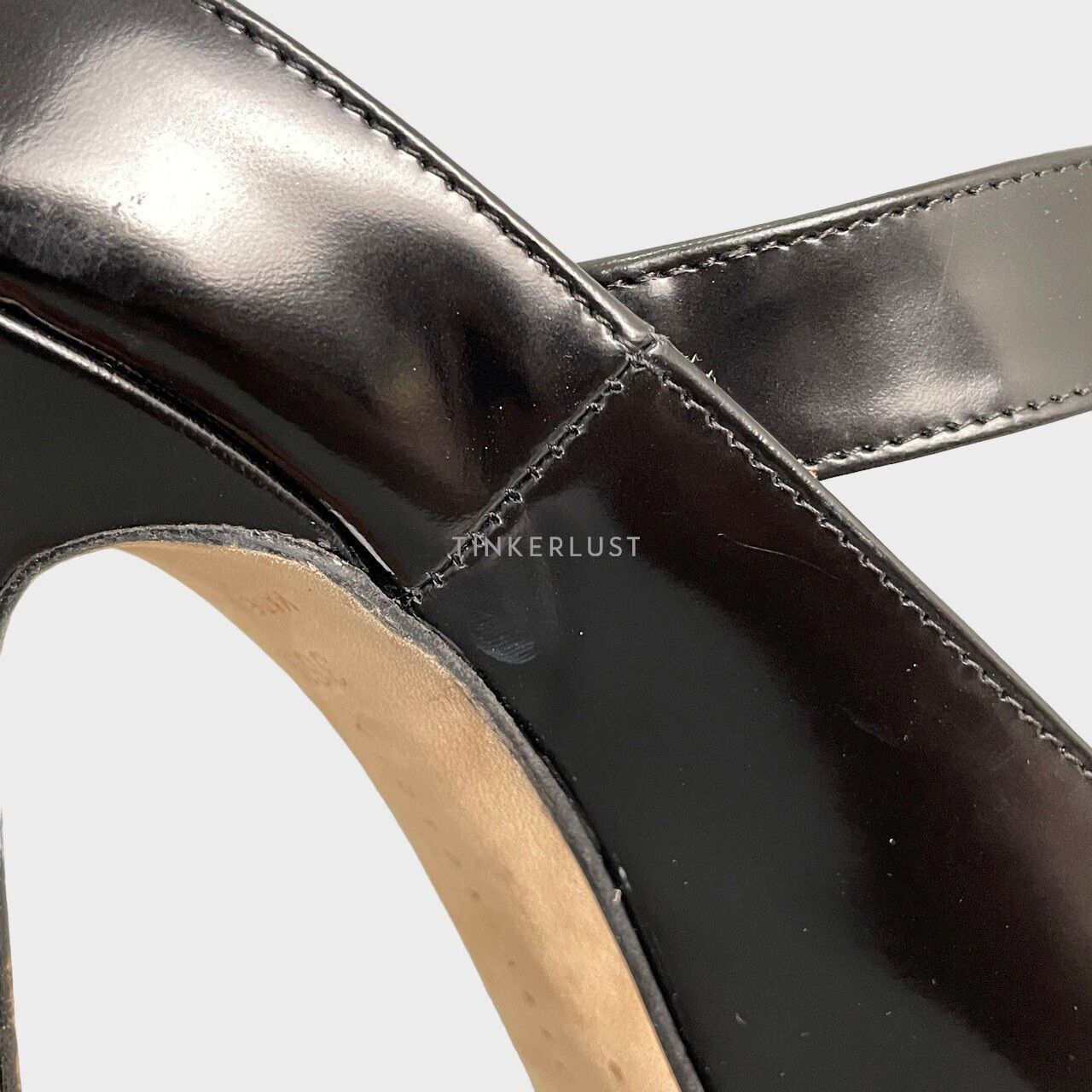 Victoria Beckham Solar Black Patent Heels