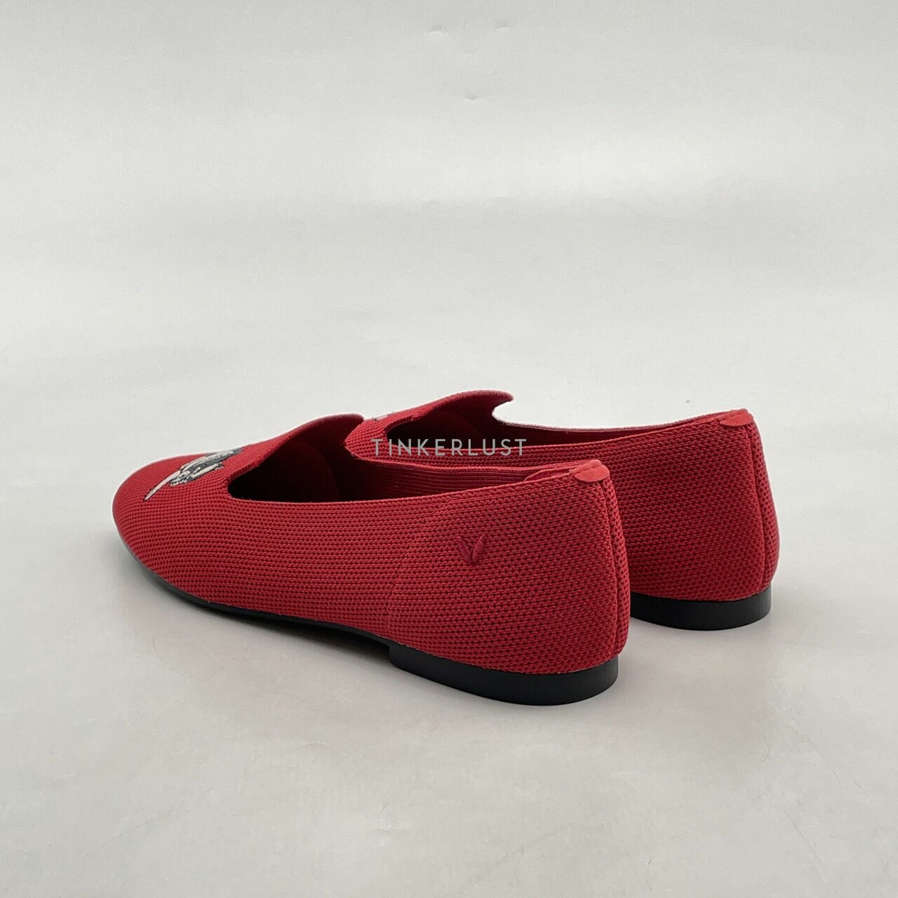 Vivaia Audre Ruby Red French Bulldog Flats