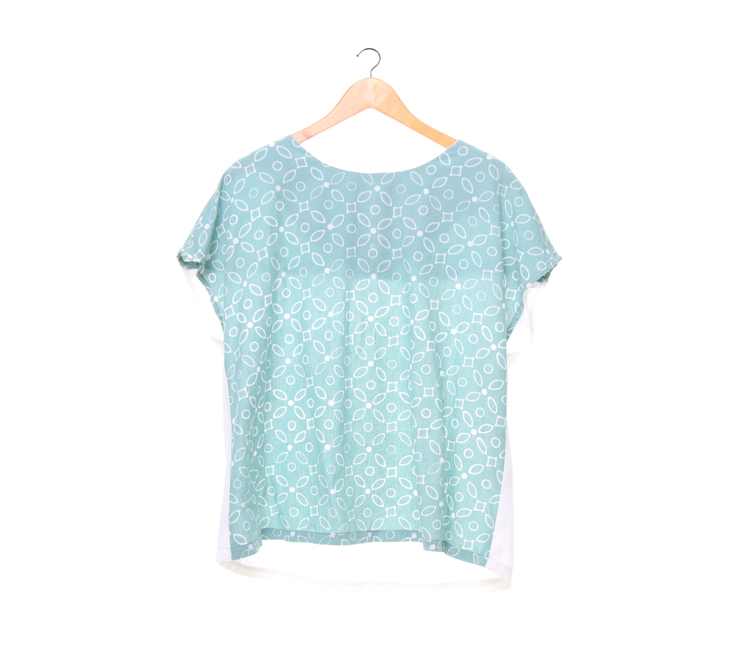 Geulis Green And White Blouse