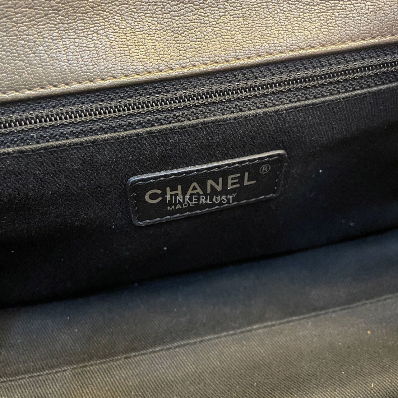 Chanel City Rock Flap Bag Quilted Goatskin Shoulder Bag