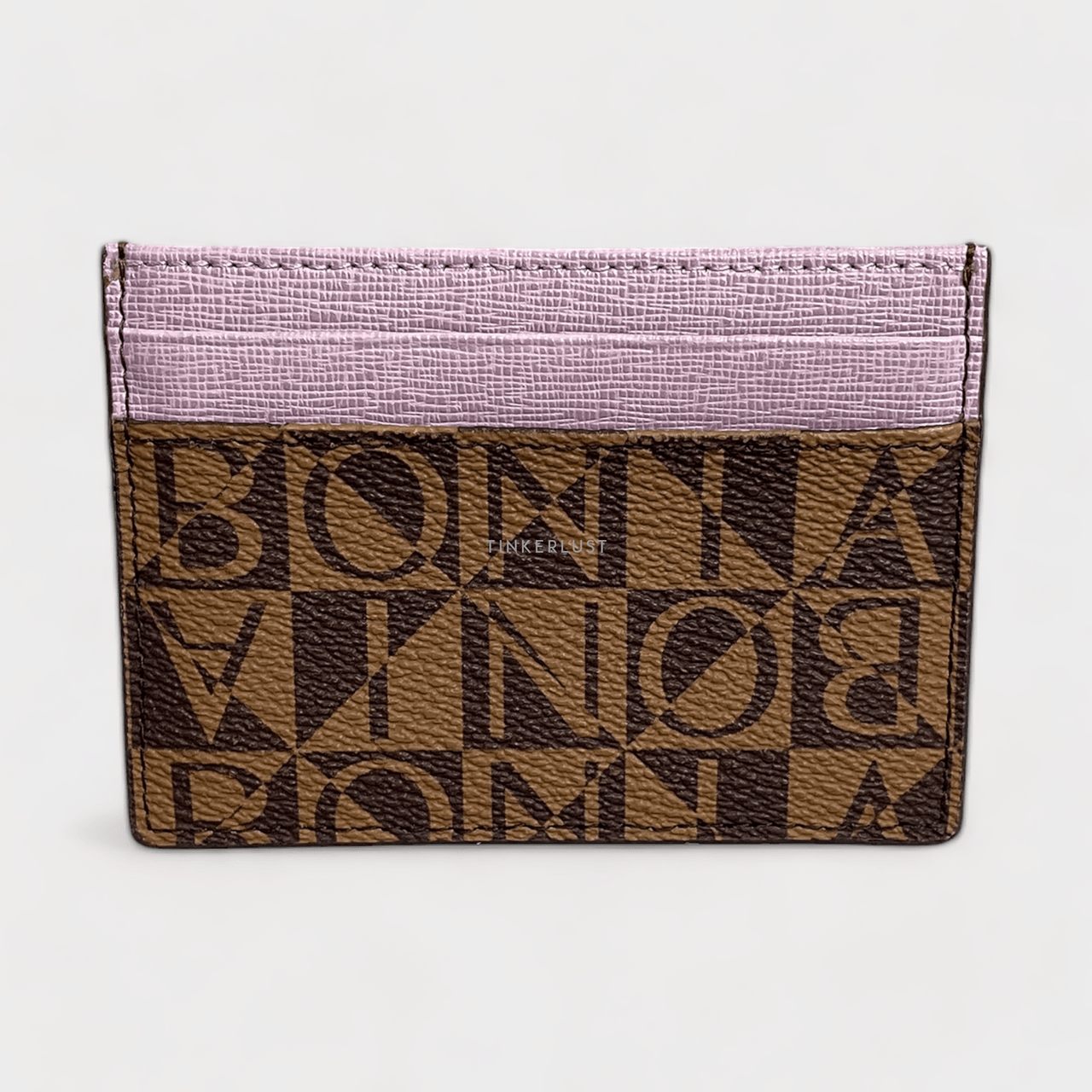 Bonia Brown & Lilac Card Holder