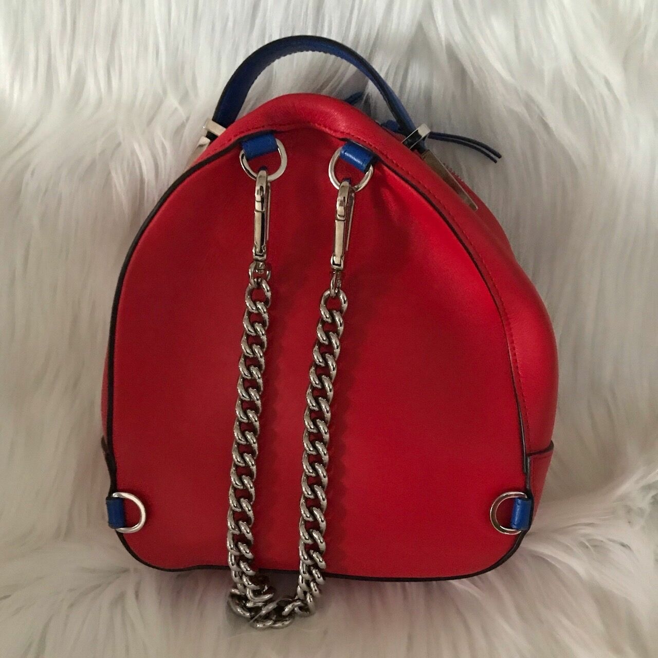 Versace Red Backpack